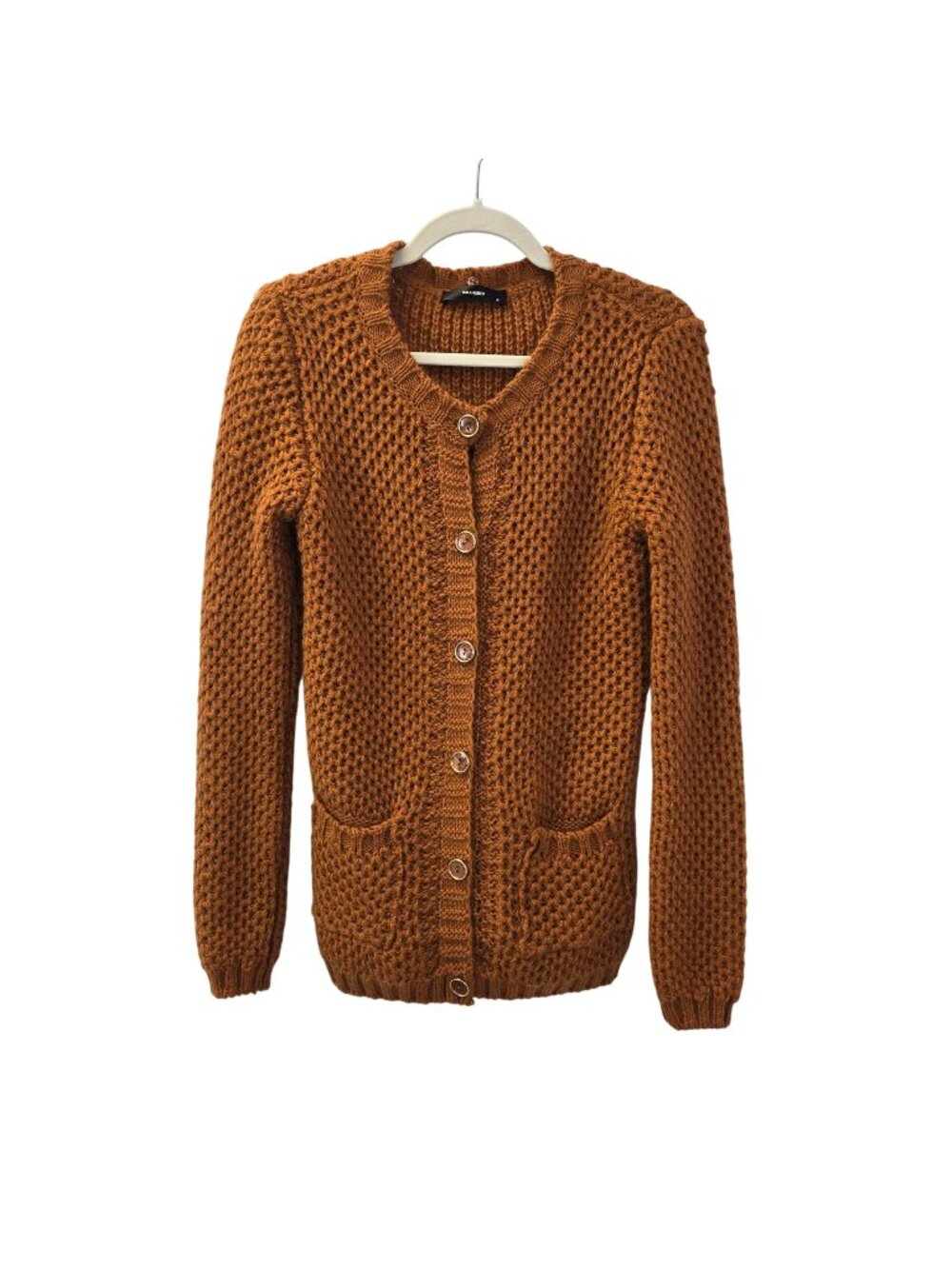 HALLHUBER Mohair Blend Open Knit Cardigan Sweater Size Small